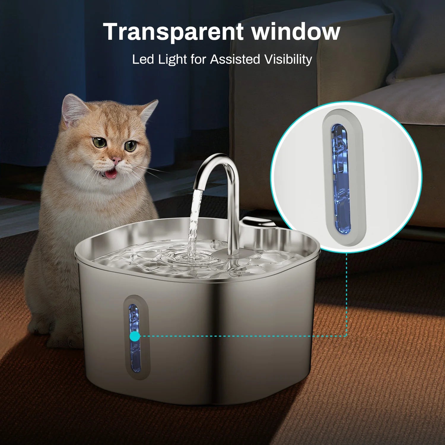 Automatic Cat & Dog Water Fountain (2.2L)