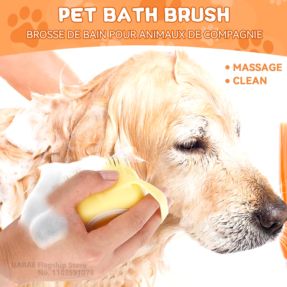 Grooming & Massaging Pet Bath Tool