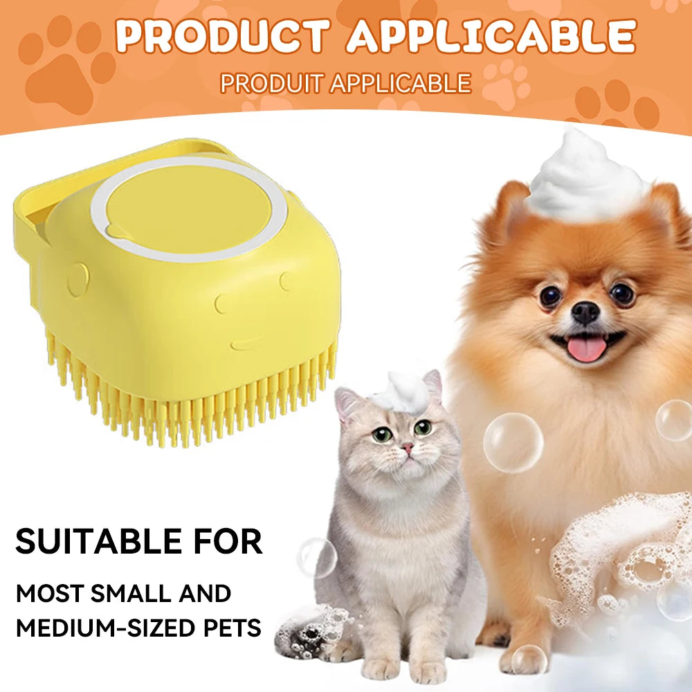 Grooming & Massaging Pet Bath Tool